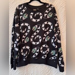 Beetlejuice Sandworm Black Sweatshirt